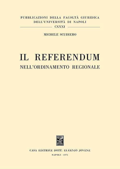 Il referendum nell'ordinamento regionale.