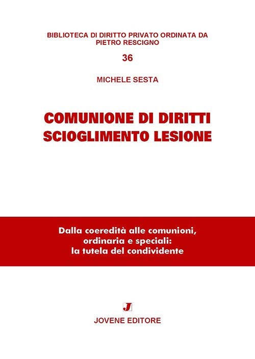 Comunione di diritti. Scioglimento. Lesione.