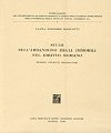 Studi sull'abbandono degli immobili nel diritto romano.