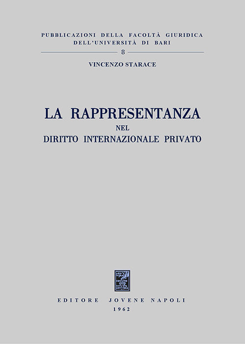 La rappresentanza nel diritto internazionale privato.