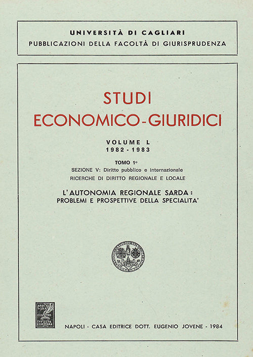 L'autonomia regionale sarda.