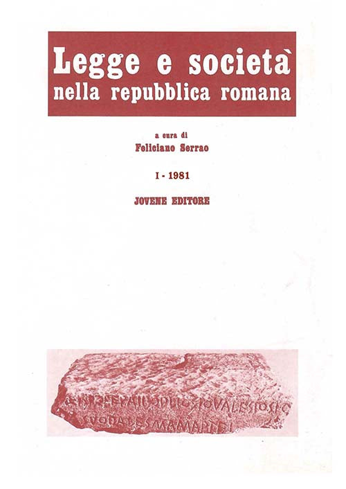 Legge e società nella repubblica romana. I.
