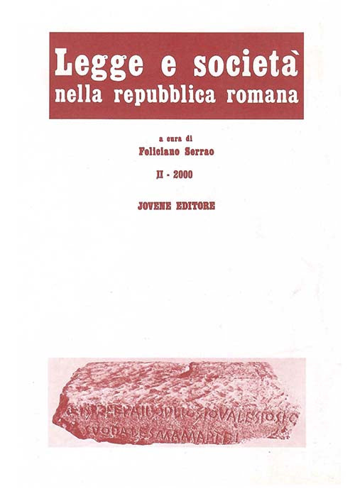 Legge e società nella repubblica romana. II.