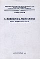 La rimessione al primo giudice nell'appello civile