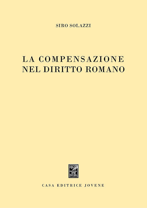 La compensazione in diritto romano.